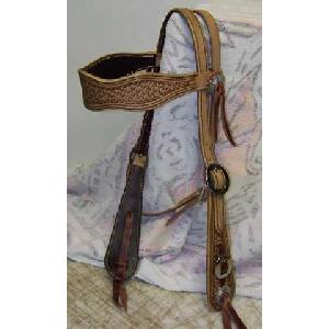 Basket Stamped Buckaroo Style Headstall Image